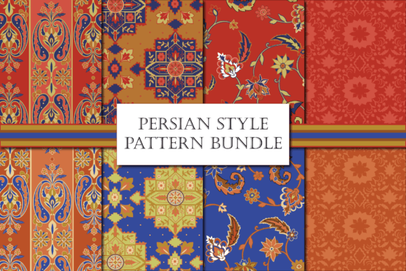 Download Persian Patterns, Seamless Pattern Pack - Seamless pattern Collection