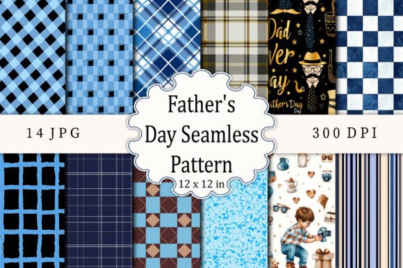 Download Father's Day Seamless Pattern - Seamless pattern Collection