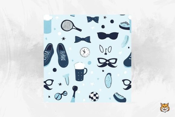 Download Father's Day Seamless Pattern - Seamless pattern Collection