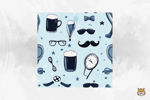 Download Father's Day Seamless Pattern - Seamless pattern Collection
