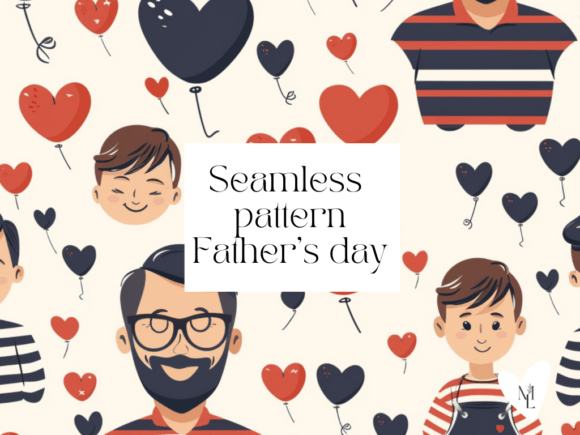 Download Father's Day Seamless Pattern - Seamless pattern Collection