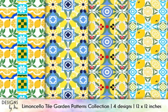Download Limoncello Tile Seamless Patterns Pack - Seamless pattern Collection