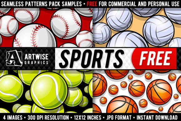 Download Free Sports Balls Seamless Pattern - Seamless pattern Collection