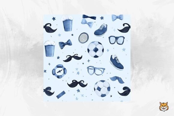 Download Father's Day Seamless Pattern - Seamless pattern Collection