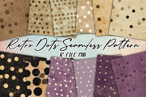 Download Retro Dots Seamless Pattern Background - Seamless pattern Collection