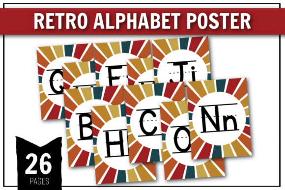 Download Retro Alphabet Poster - Poster Collection