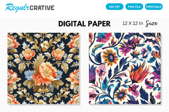 Download Watercolor Boho Floral Seamless Pattern - Seamless pattern Collection